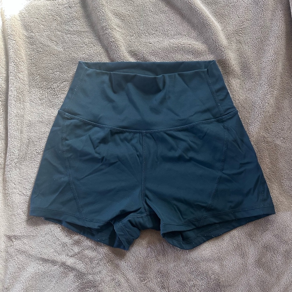 Born Primitive Women's Athletic Teal Shorts
